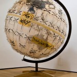 Revolution Globe, 2011, 170x170x200cm, acrilico e intagli su carta